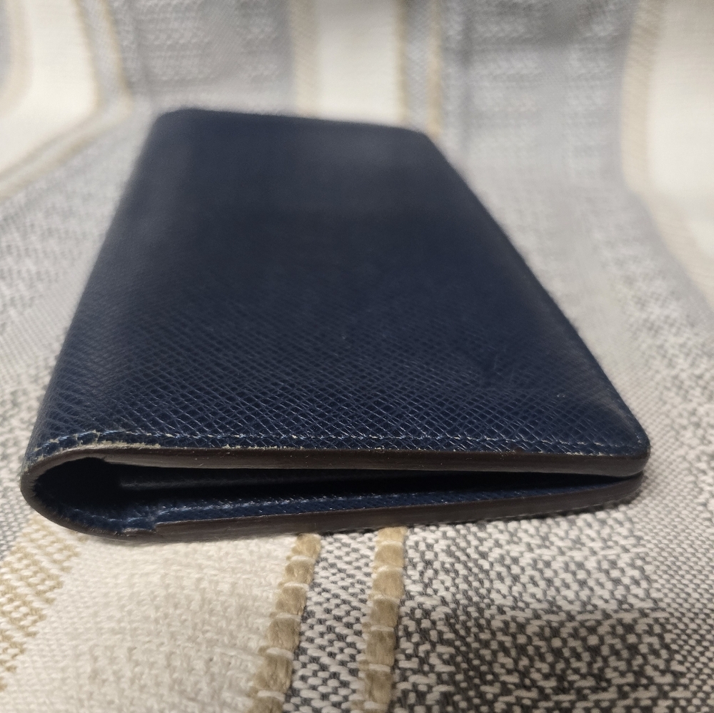 Louis Vuitton Brazza Wallet In Navy (Mens) - Picture 9 of 13